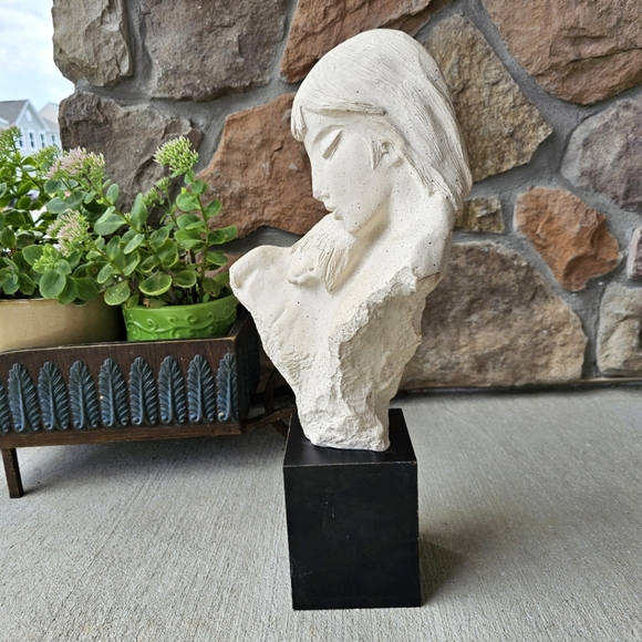 1984 David Fisher Austin Productions, First Moments Sculpture Mother Child 17” - Picture 15 of 16